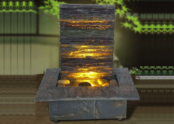 चीन Polyresin स्लेट छोटे इनडोर फव्वारे और झरने आपूर्तिकर्ता