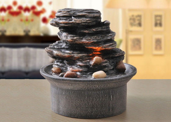 6 इंच Polyresin रॉकवर्क इंडोर आउटडोर फव्वारे आपूर्तिकर्ता